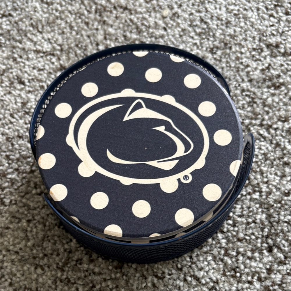 Penn State Nittany Lions - Polka Dot Coaster Set